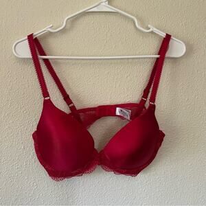 Wacoal 65897 red Embrace Luscious Lace Push Up Bra NEW 36C